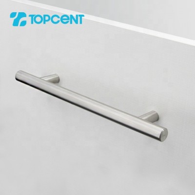 Wholesale Furniture Hardware Feature Product Stainless Steel Furniture Cabinet T Bar Solid Metal Drawer Handle For Cabinet